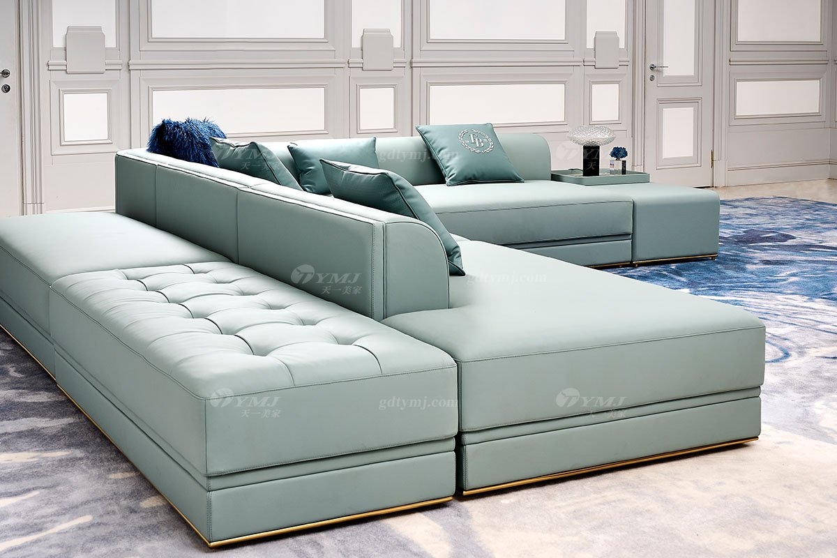 意式輕奢家具高端別墅會(huì)所家用時(shí)尚舒適大氣豪宅超大戶(hù)型組合沙發(fā)FB130細(xì)節(jié)