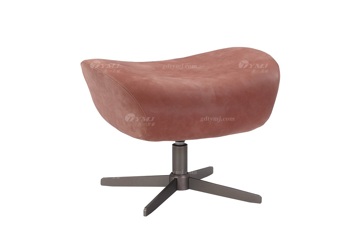 意式雅奢風(fēng)格家具高端別墅會所家具真皮時尚創(chuàng)意休閑椅腳踏LC2207休閑踏