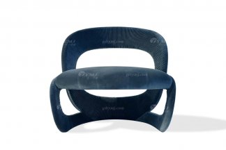 意式雅奢風(fēng)格家具高端別墅會所家具時(shí)尚創(chuàng)意布藝休閑椅