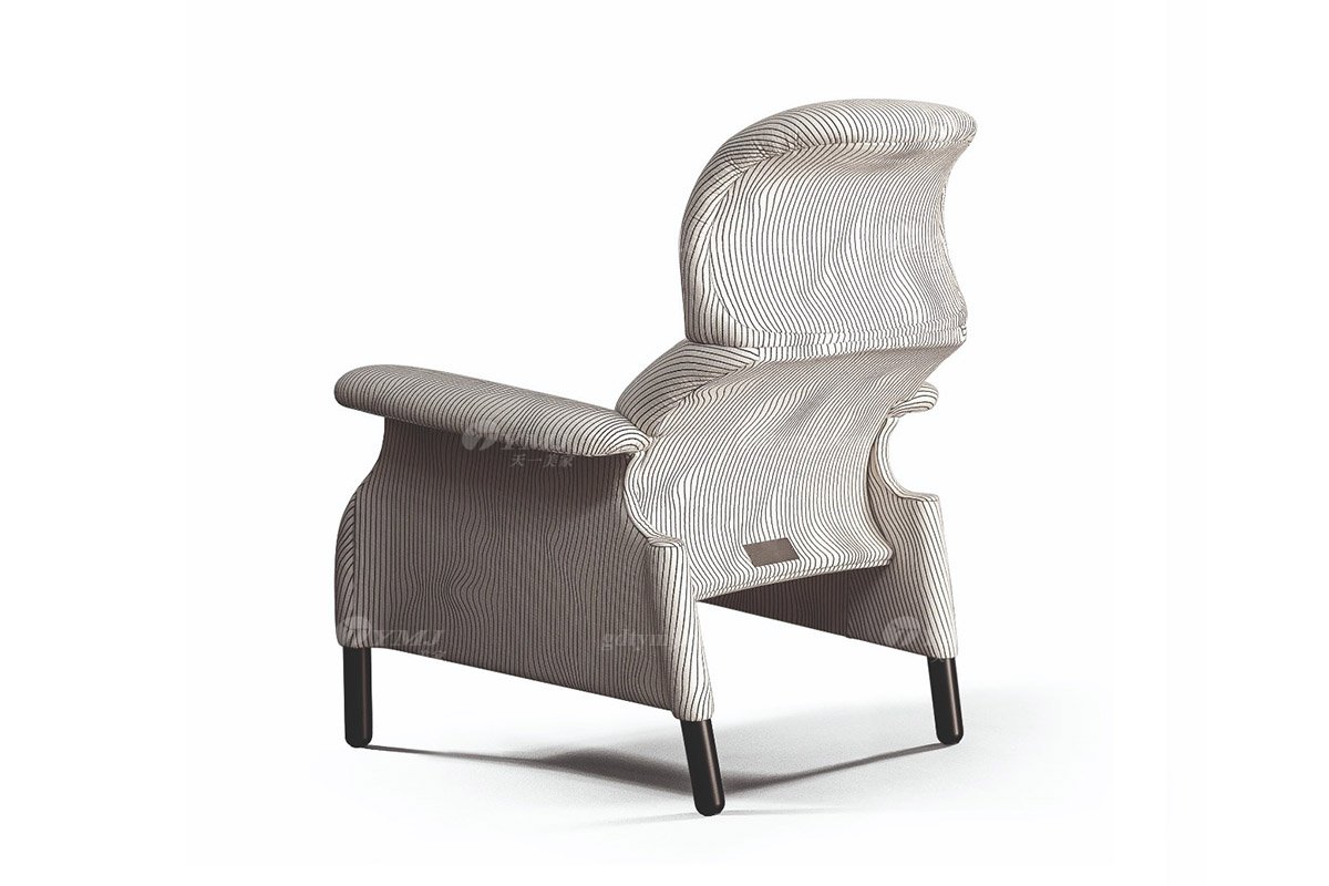 意式雅奢風(fēng)格家具高端別墅會所家具時尚舒適布藝休閑椅LC2309休閑椅1