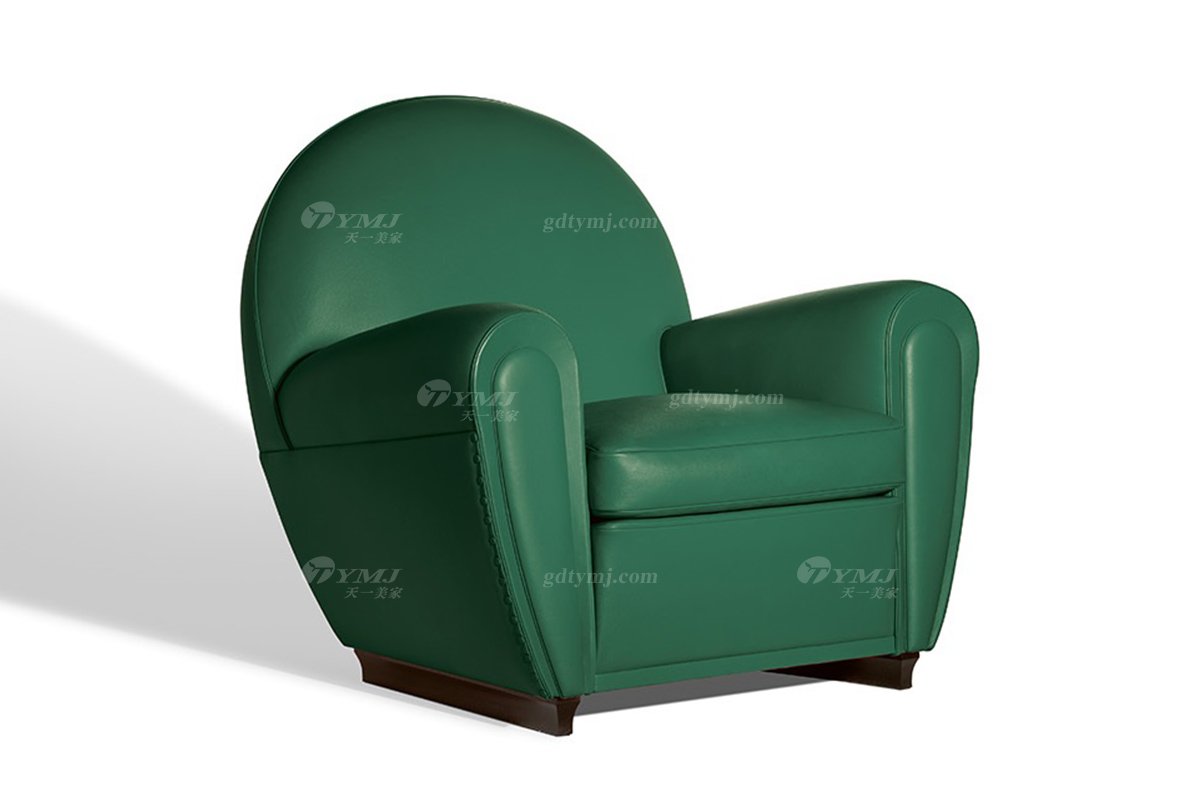 意式雅奢風(fēng)格家具高端別墅會所家具時尚舒適真皮單位沙發(fā)休閑椅LC2310休閑椅1