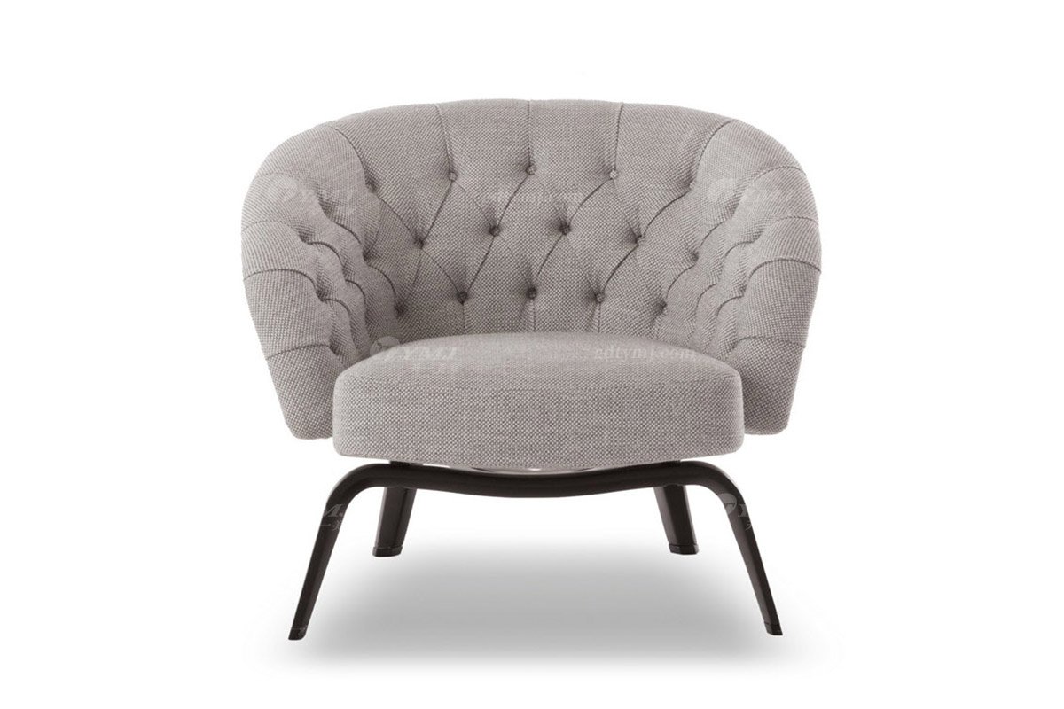 意式雅奢風(fēng)格家具高端別墅會(huì)所家具簡(jiǎn)約布藝休閑椅