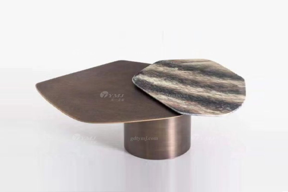  意式雅奢風(fēng)格家具高端別墅會(huì)所家具簡(jiǎn)約時(shí)尚大理石茶幾