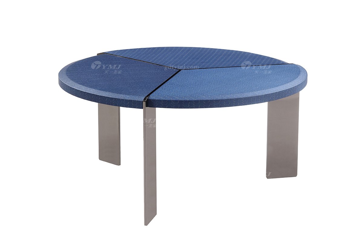  意式雅奢風(fēng)格家具高端別墅會(huì)所家具簡(jiǎn)約實(shí)木+不銹鋼茶幾