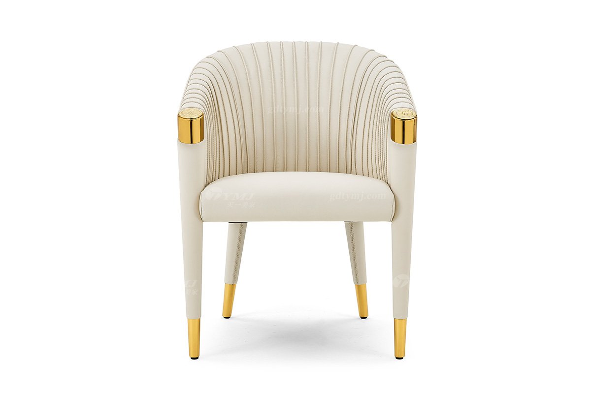 意式輕奢家具高端別墅會所大宅家用時尚奢華網(wǎng)紅款金屬餐椅